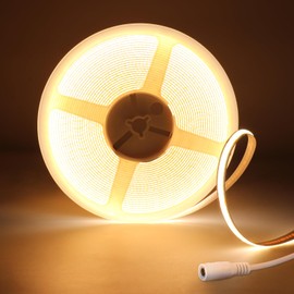 Tayire COB LED Strip Light DC24V Natural White 4000K, 10M 320LED/m CRI95+ 8mm Super Bright LED Flexible Light for Parties, Counters, Home Decoration (LED Strip Only)