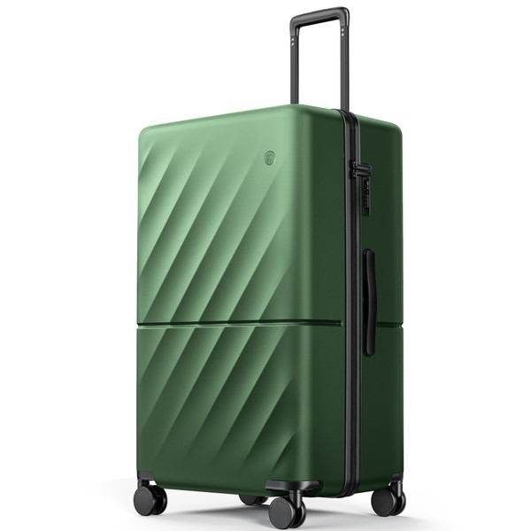 NINETYGO 29 Inch Luggage with Spinner Wheels, 40/60 Checked Trunk