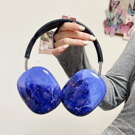 1 Pair Case Cover for AirPods Max Headphones,Marble Pattern TPU Case Fit Designed for AirPods Max