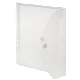 A4 Expanding Folded Cover with Filing Edge, Long Page, Translucent