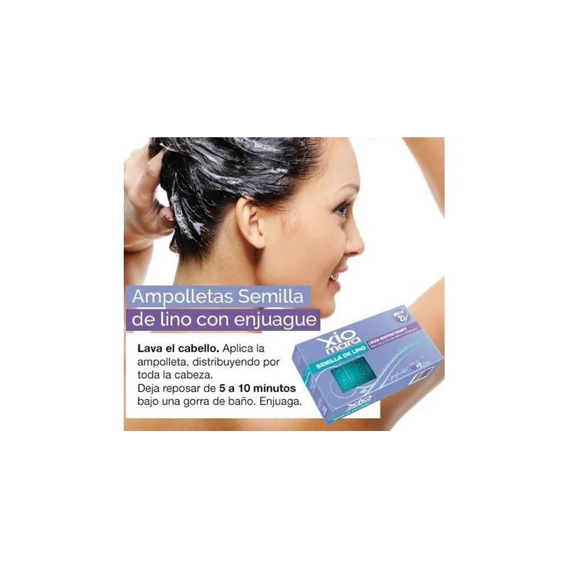 Xiomara Ampolletas Caja Semilla De Lino Reestructurante 10ml