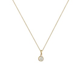 Elli Necklace Moonstone Gemstone Natural 925 Sterling Silver, Sterling Silver