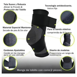 2pza Tobillera Deportiva Anti-esguince Soporte Lesion Gym