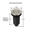 Akicon Garbage Disposal Kitchen Air Switch Kit, Dual Outlet Sink