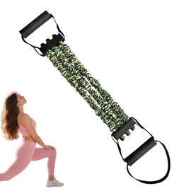 Exercise Stretch Bands | 3-Hole Resistance Stretcher for Body Stretching - Latex Fitness Equipment Adjustable Chest Expander High Elasticity Pedal Puller for Indoor Muscle Body