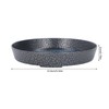 Small Tea Tray Complex Pattern Round Alloy Decorative Tea Serving
