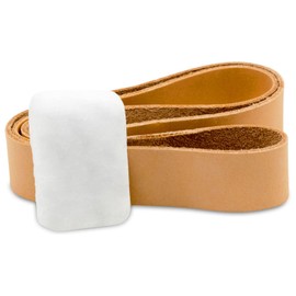 Red Label Abrasives 2 X 48 Inch Knife Maker's Leather Honing Strop Belt with Buffing Compound