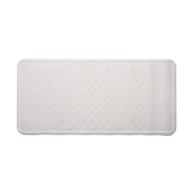 Croydex AG181422 Hygiene-n-Clean Anti-Mircobial Medium Natural Rubber Bath Mat, 34 x 74 cm, White