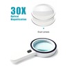 Magnifying Glass with Light - 30X Handheld Magnifying Glasses, 13LED
