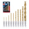 HIGHFIRE 10 Pieces Hex Shank Drill Bit Set for Impact
