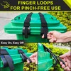 GripHandle Metal Double-Claw Trash Can Lid Lock Strap for Animals,Bungee