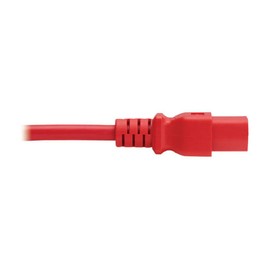 Eaton Tripp Lite P037-004-ARD Heavy-Duty Power Cord 4 ft IEC C14 to C21 14 AWG 15A 250V Red Server PDU PSU Cable, Cloud Care Pre-Configured Bundle Eligible (1 Pack)