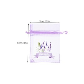 ABOOFAN 50pcs Empty Sachet Bag Aroma Drawstring Dried Storage Bags Small Party Favor Wedding Mesh Pouch Organza Purple Sachets You for Jewelry Watch Bags Sachet Bags Empty Gauze Lavender