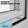 1 Pack*19.6 Ft Self-Adhesive V Shape Foam Window Weather Stripping