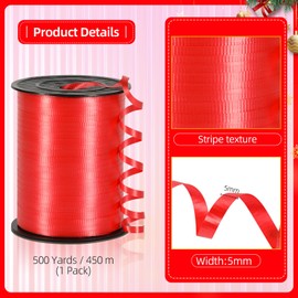 Ivory Ribbon,3/16 inch x 500 Yard Crimped Ivory Curling Ribbon for Gifts Wrapping, Birthday, Florists Crafting