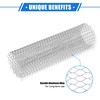 X AUTOHAUX Car Grill Mesh, 40"x13" 25x11mm Hexagon Hole for