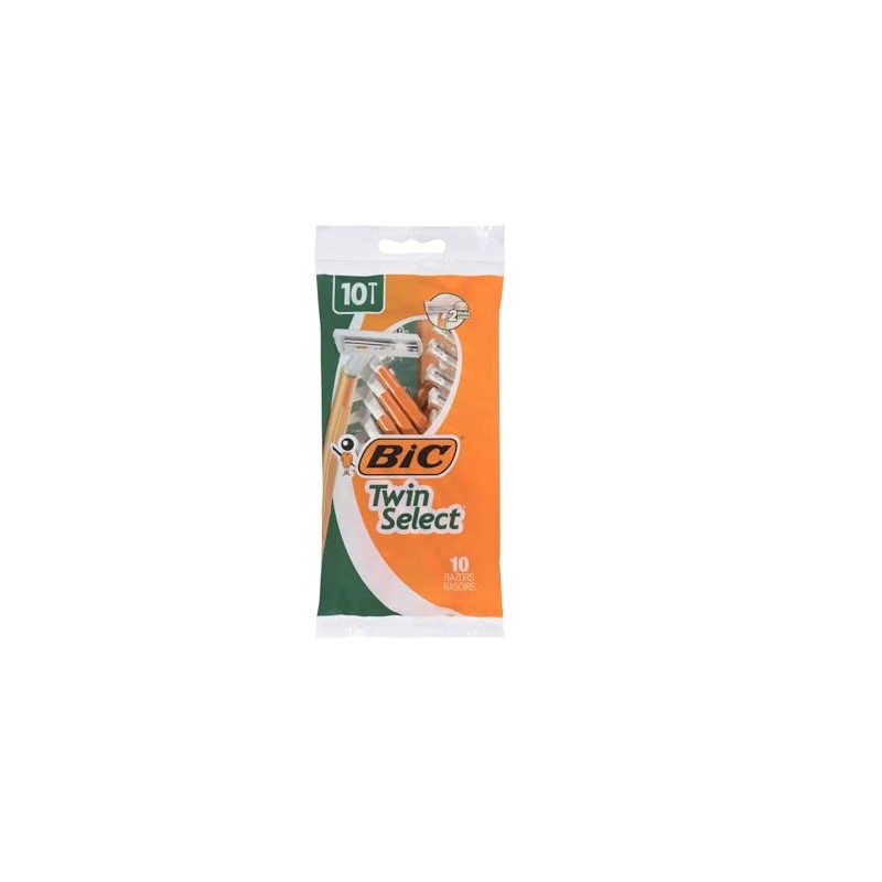 Bic Twin Select - Talla para hombre, 10 unidades