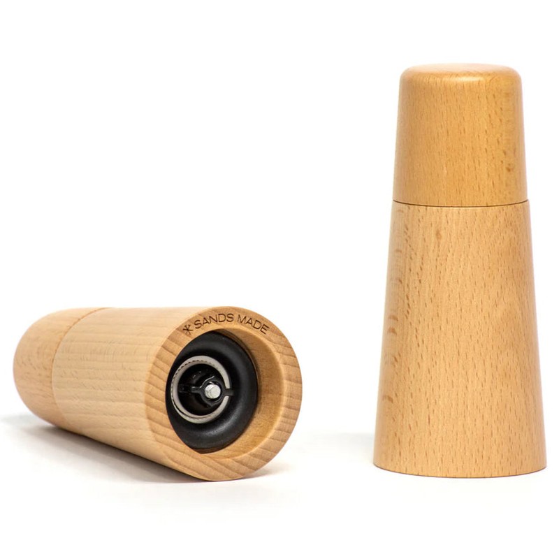 Sands Made Wooden Salt OR Pepper Mill - Small, Beechwood