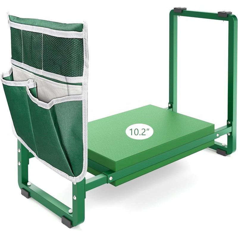 [outdoorfun] 10.2" Wider Garden Kneeler and Seat, Heavy Duty Thick