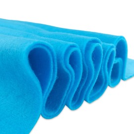 Jtnohx Fieltro de color, tela de fieltro de 1 yarda cuadrada, fieltro flexible de 1.4 mm de grosor, fieltro por yarda para proyectos de arte y manualidades (azul cielo)