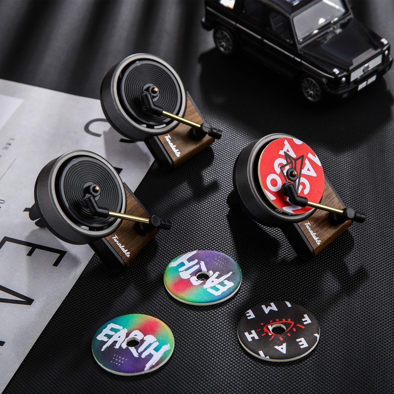 20 Pieces Car Air Freshener Record Player Air Fragrance Diffusers