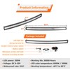 WeiSen 52" Amber & White LED Curved Light Bar, 300W