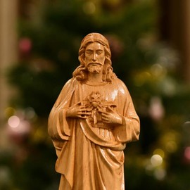 Sacred Heart of Jesus Christ Statue Our Lord Christian Gifts Home Altar Catholic Art Fall Decor Housewarming Gift New Home Gift for Home - Color: 5.9 Inches