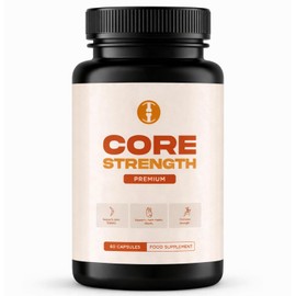Core Strength Food Supplement 60 Capsules – Marine Collagen, Vitamin C & Vitamin B3 – Daily Capsule Formula