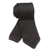 Rosiika Men Classic Espresso Brown Textured Knit Woven Silk Tie