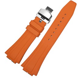 Korlexchi Fluorocarbon Rubber Watch Strap for GM-5600 GM5600B, Men's Strap Compatible with Casio for G-shock with Quick Release Spring, No gemstone.
