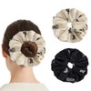enophe 2PCS White Black Oversized Scrunchies for Women,Large Hair Ties