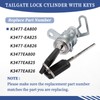Getfarway Tailgate Lock Cylinder with Keys Compatible with Nissan Frontier