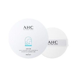 The latest AHC Sun Cushion Cica Calming EX Sun Cushion + Extra Puff / 최신상 AHC 선쿠션 시카 카밍 EX 썬쿠션 본품+추가 퍼프