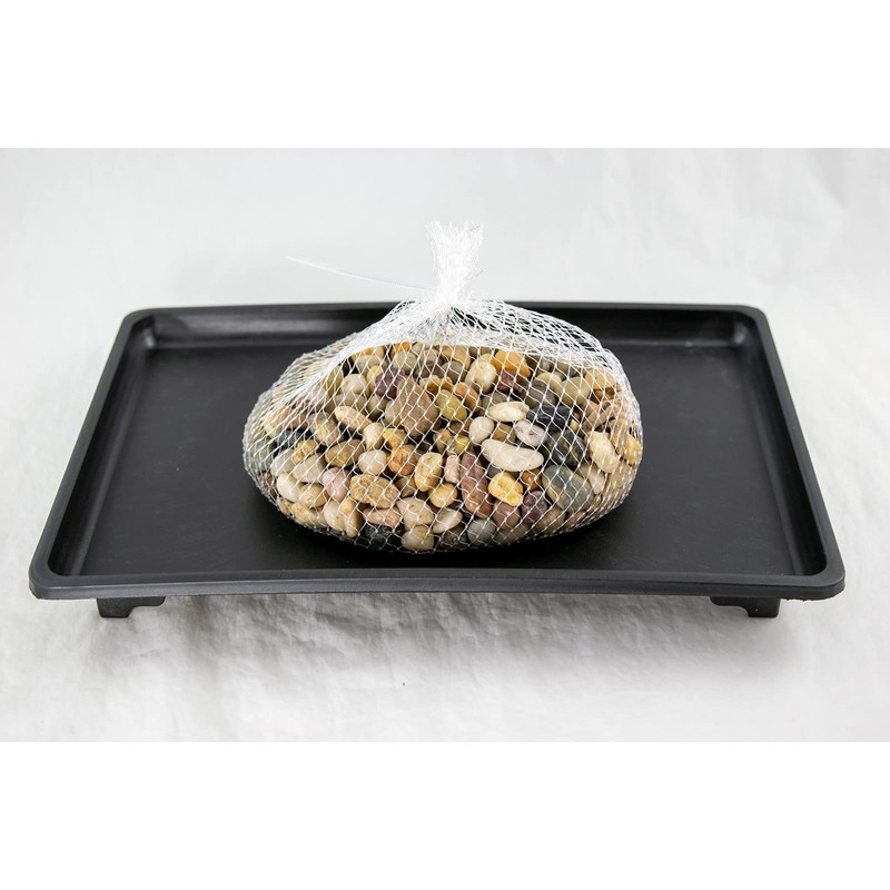 1 Rectangular Black Plastic Humidity/Drip Tray for Bonsai Tree and
