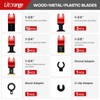 Litorange 31PCS Oscillating Saw Blades, Universal Titanium Multitool Quick Release
