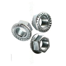 (Qty 50pcs) 3/8-16 Serrated Large Flange Hex Lock Nut/Locknuts Spin/Wiz Nuts Zinc Hardware Fastener Kit Set RV5431S