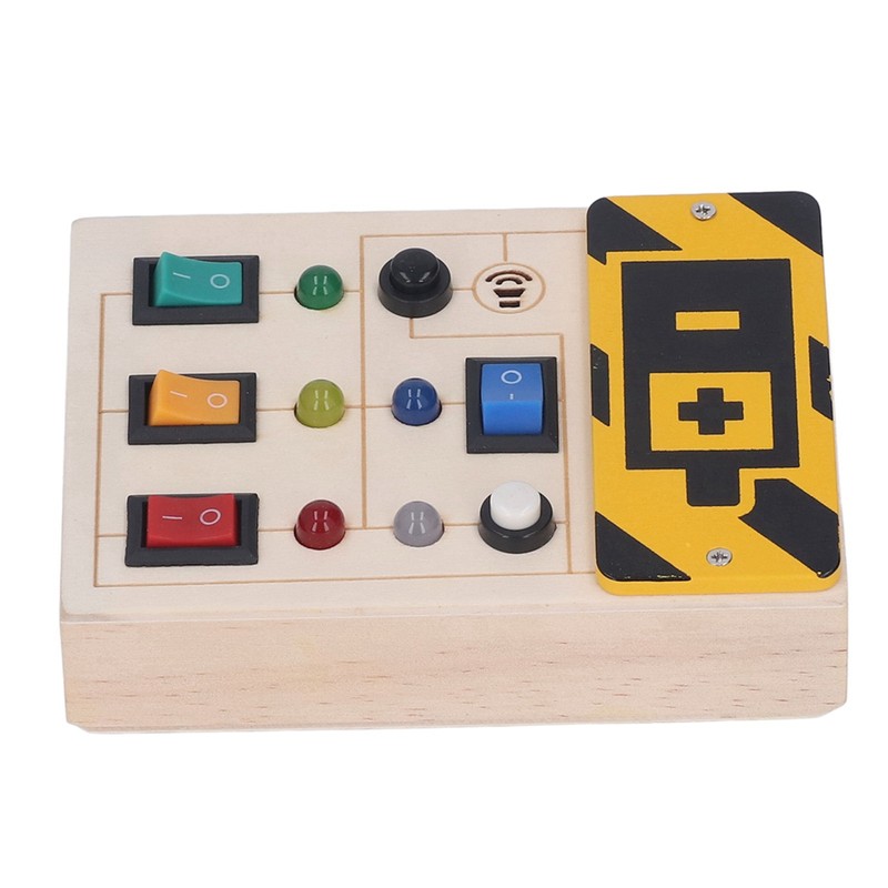 Light Up Sensory Board Noiseless Educational Portable Wooden LED Light