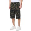 BEST SOUTH Men's Capri Long Twill Cargo Shorts Below Knee
