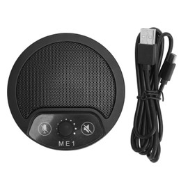 USB Conference Microphone Professional 360 Degree Omnidirectional Plug and Play Mute Condenser Microphone