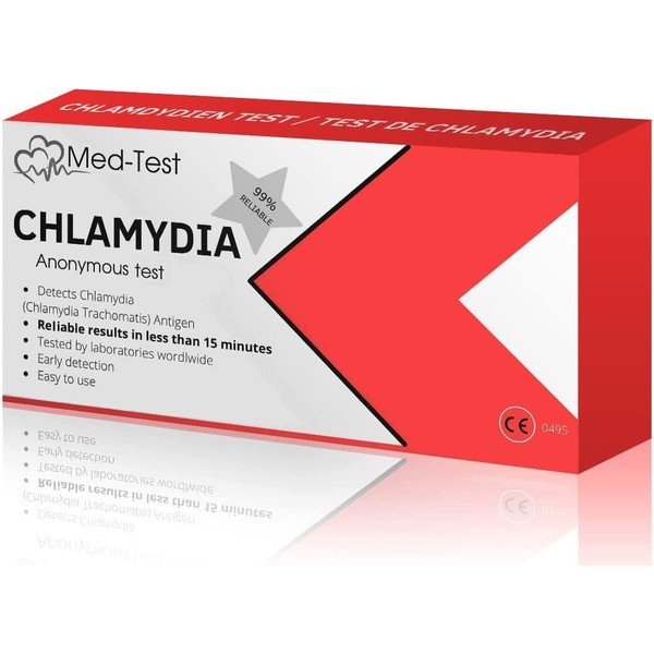 Chlamydia Rapid Test Cassette | Instant Results for Males and Females | STI Test STD | Easy to Use | Detects Chlamydia trachomatis
