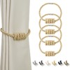 BEL AVENIR Magnetic Curtain Tiebacks, Decorative Drapery Holdbacks Modern Woven