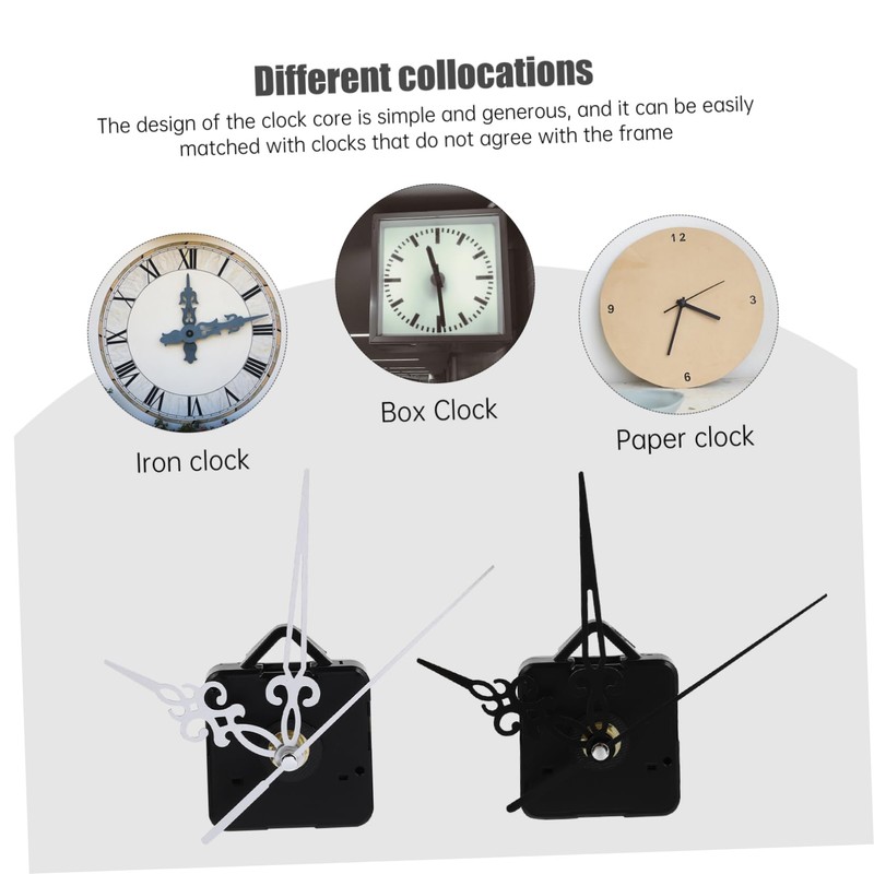Gadpiparty 2sets Silent Quartz Clock Movement Mechanism Durable DIY Watch