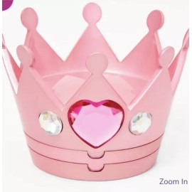 Claire’s pink rhinestone tiara makeup kit set Valentine’s day crown princess