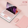 Wireless BT Keyboard USB Keypad with PU Leather Protecting Case