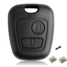 Car Key Case Replacement for Peugeot 107 207 307 407 for Citroen C1 C2 C3 C4 C5 Xsara Picasso Berlingo, 2 Buttons Car Remote Key Shell