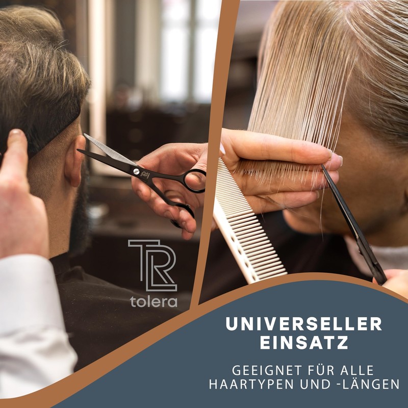 TOLERA Hairdressing Scissors Set Including Comb & Case | Hair