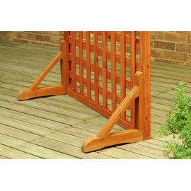 Takasho Lattice Stand Natural Wood Set of 2