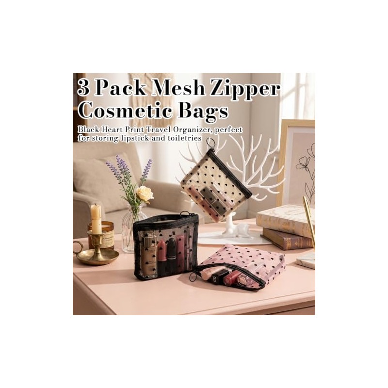 Travel Makeup Organizer, Compact Lightweight Accessory for Travel and Daily