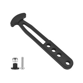 Akoleyer Boat Ladder Strap, Marine Secure Pontoon Ladder Strap Retaining Rubber Latch Band with 4 Adjustable Mounting Hole Black