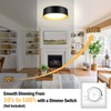 BrightHome Flush Mount LED Ceiling Light, 13in 2400LM 25W, 3